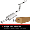 BRExhaust OE Replacement Exhaust System Kit 106-0003: Compatible with 1996-1999 Jeep Cherokee 2.5L, 1996-2001 Jeep Cherokee 4.0L