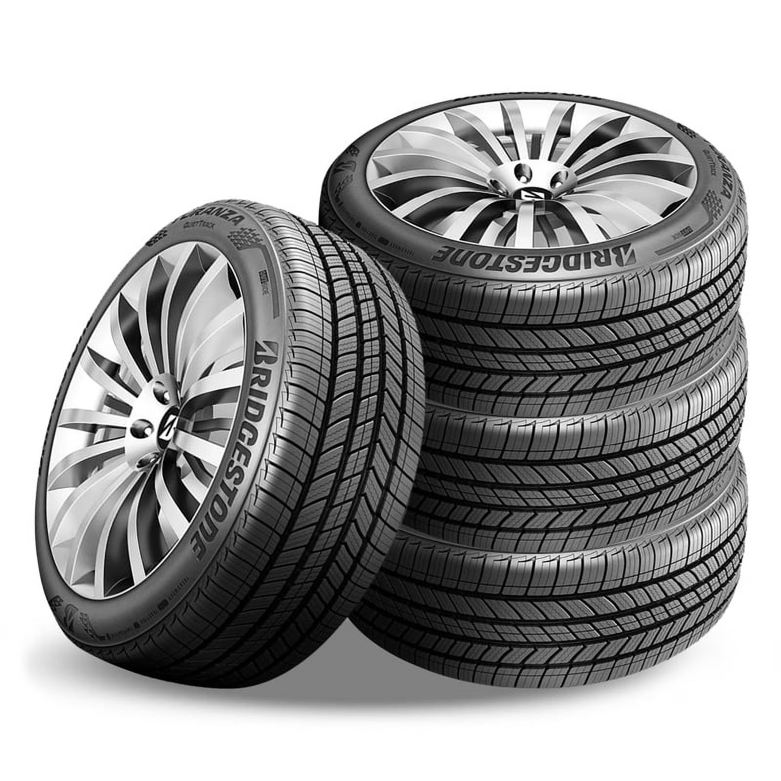 4 Bridgestone Turanza QuietTrack 245/40R19 94V 800AA Tires 80K Mileage Warranty BR000079 / 245/40/19 / 2454019