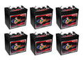 x6 | US Battery 6 Volt 208 Ah Deep Cycle Battery ~ Replaces Trojan T-605 T605