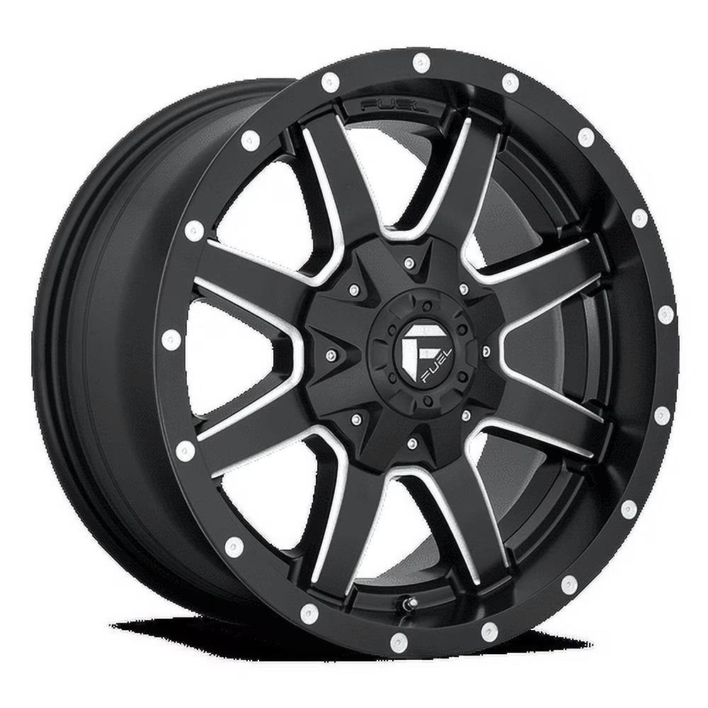 Fuel 1PC Aluminum Rim D538 MAVERICK 17X8.5in Matte Black Milled Finish, D53817855260