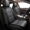 AOMSAZTO Fit Mazda CX-5 2013-2024 Car Seat Cover 5-seat Faux Leather Full Set Compatible Airbag(Black&Gray)