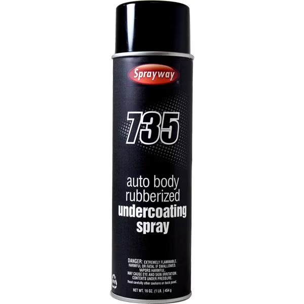 Sprayway 735 Auto Body Rubberized Undercoating Spray 12/Case (1 Case)