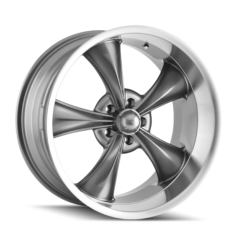 Ridler 695 22X10.5 5X127 0Et 83.82Cb Grey W/Machined Lip