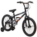 Mongoose Switch Kids Bike with Training Wheels. 18 Inch Wheels. Ages 5-9. Black