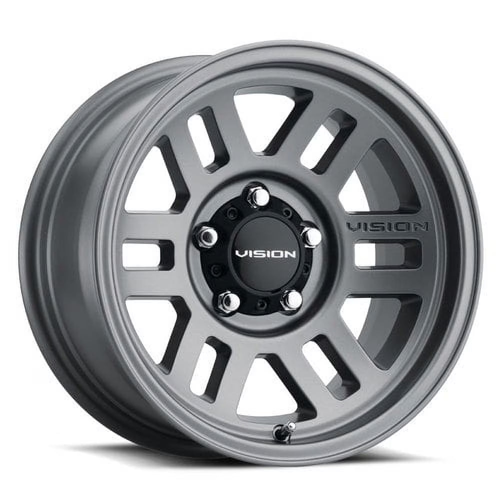 16  Vision Off-Road 355 Manx 2 Overland Satin Grey Wheel 16x8 6x5.5 0mm Rim