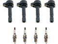 Ignition Coil and Spark Plug Kit 8 Piece - Compatible with 2006 - 2011 Honda Civic 1.8L 4-Cylinder GAS 2007 2008 2009 2010