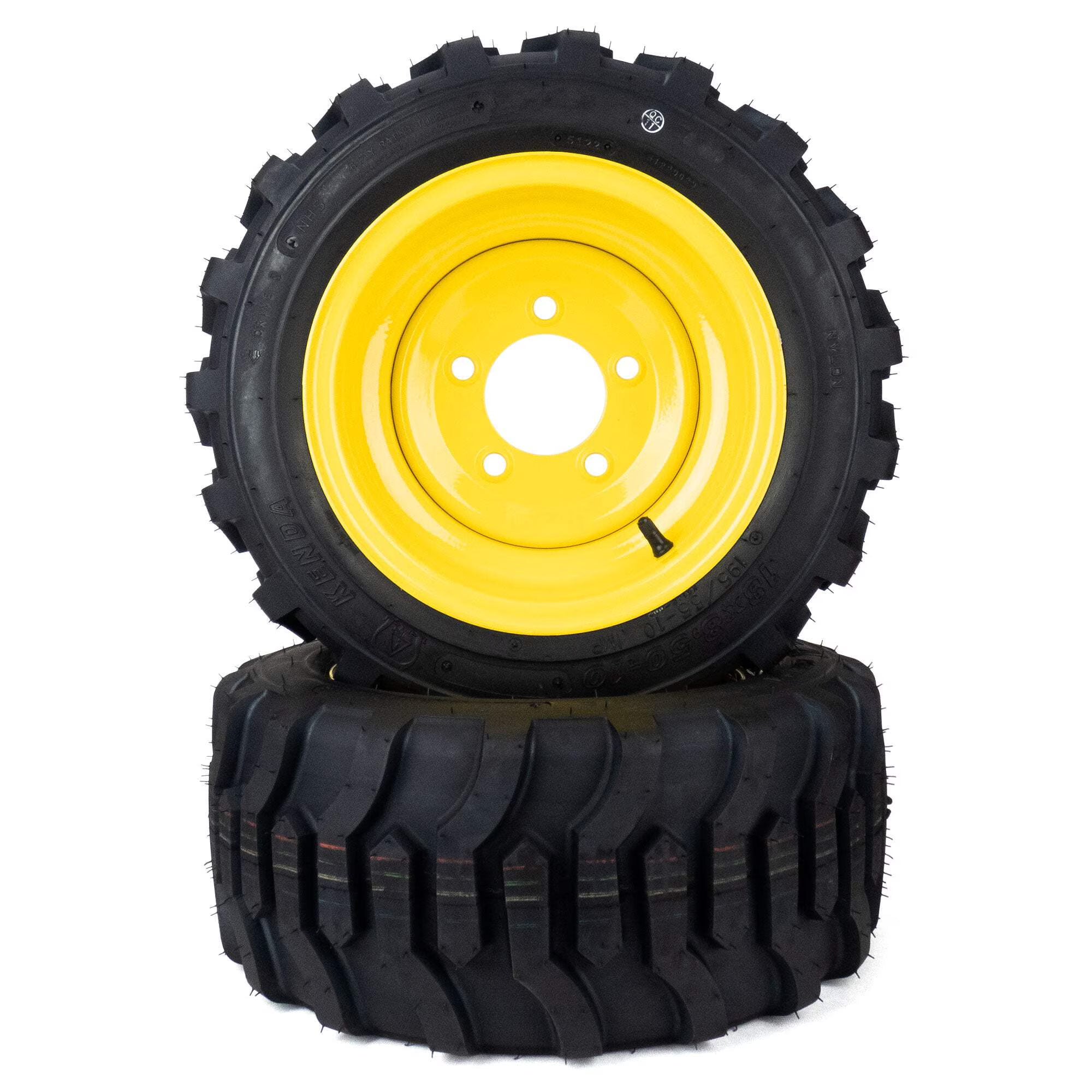 (2) Industrial Tire Assemblies 18x8.50-10 John Deere 1023E 1026R 1025R LVA20123