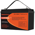 WERCHTAY 12V 100Ah Lithium LiFePO4 Battery 1280Wh 4000-15000 Cycles for RV Marine Solar Off-grid Backup Power