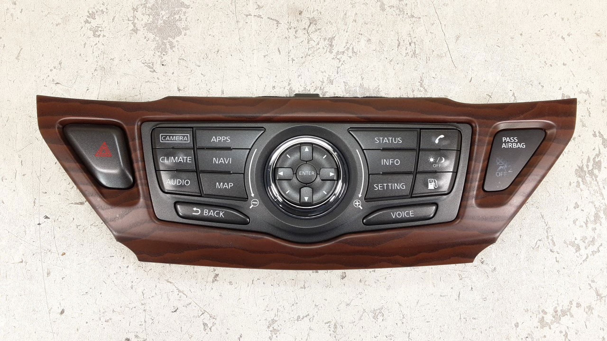 Pre-Owned 2018-2020 Nissan Pathfinder Info Audio Navigation Control Panel OEM LKQ (Good)