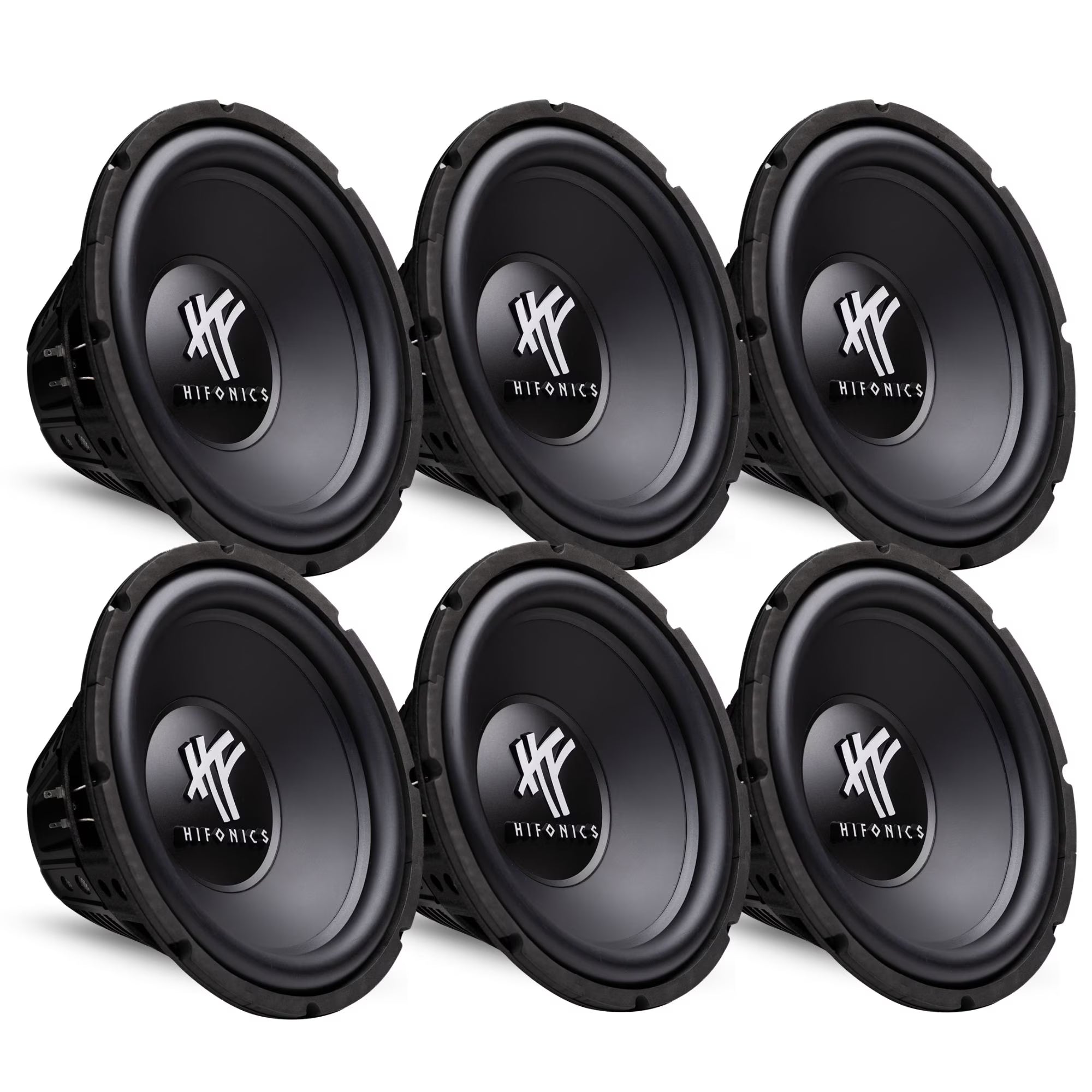 Hifonics 12  800 Watt 4 Ohm DVC Car Audio Subwoofer Power Bass Sub (6 Pack)