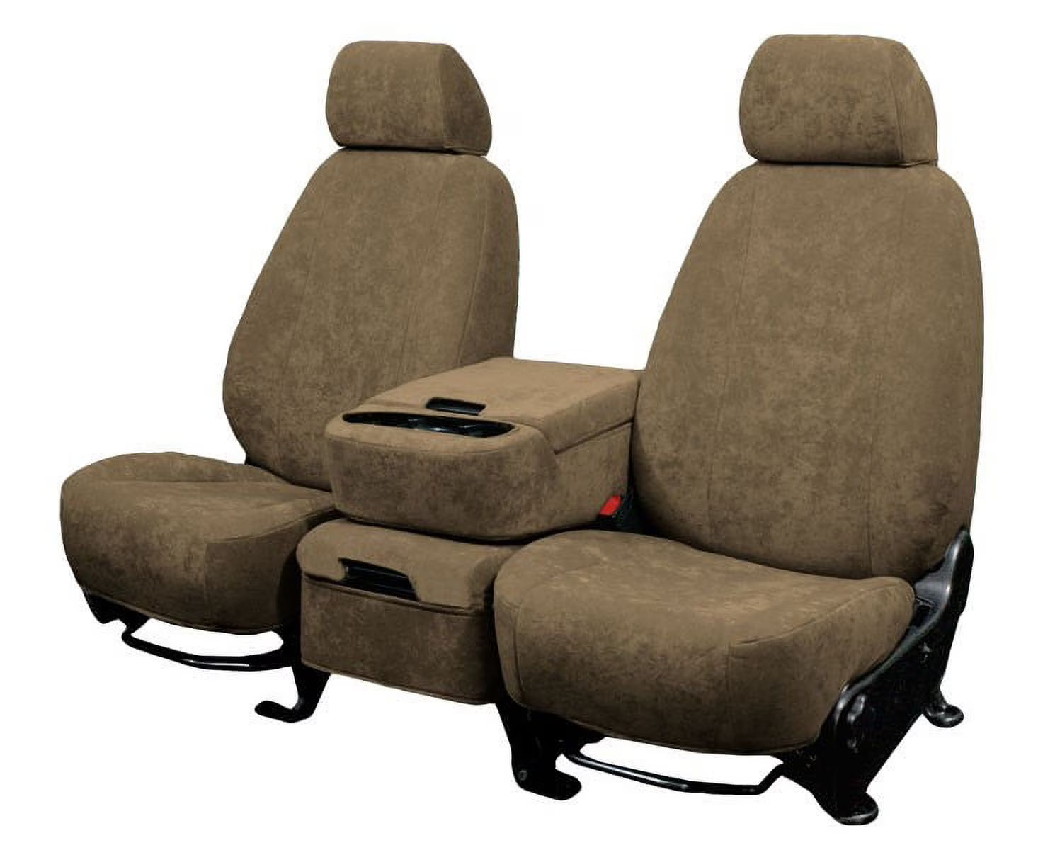 CalTrend Front Solid Bench MicroSuede Seat Covers for 1982-1993 Chevy S10 - CV175-06SA Beige Insert and Trim
