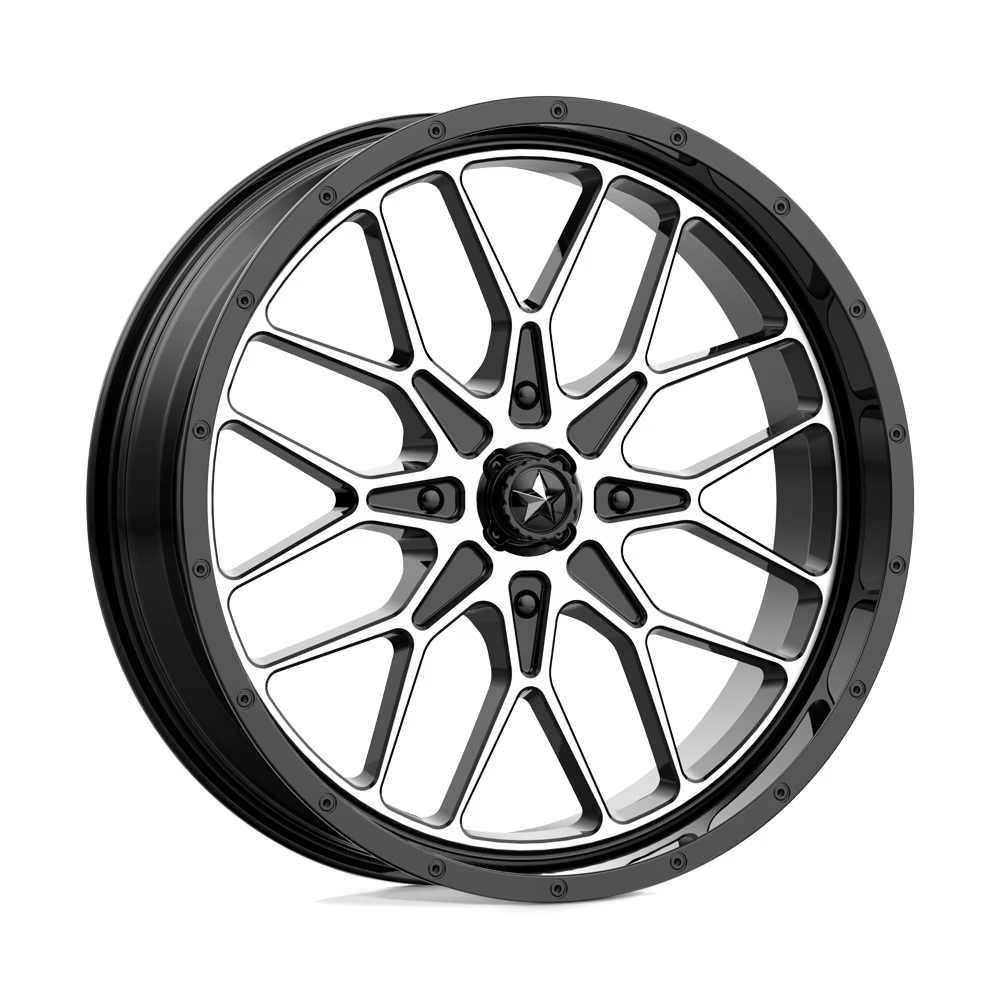 MSA Offroad Wheels Cast Aluminum Rim MA45 14X7 4X137 G-BLK MACH 10MM, M45-04737