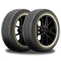 Set of 4 Vogue Custom Built Radial VIII 235/55R18 104V XL White/Gold Sidewall Tires 0.3206.132 / 235/55/18 / 2355518 Fits: 2010-16 Chevrolet Equinox LTZ, 2017 Chevrolet Equinox LT