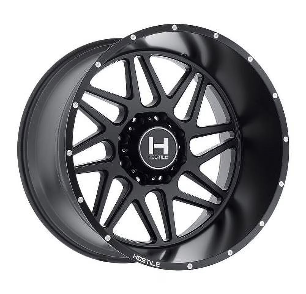 22x12 Hostile H108 Sprocket Asphalt (Matte Black) Wheel 8x170 (-44mm)