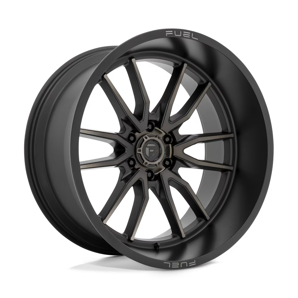 Fuel D762 Clash 24X12 6X139.7 -44Et 71.5Cb Matte Black Double Dark Tint Wheel