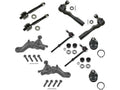 Front Ball Joint Sway Bar Link Tie Rod End Kit 10 Piece - Compatible with 2003 Toyota Tundra