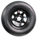 eCustomrim 2-Pack Trailer Tire and Rim Bias Ply ST205/75D14 Load C 5-4.5 Black Spoke Wheel
