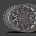 Fuel 1PC Fusion Forged Wheel D403 24x12 5x5.0 M-BLK G-BLK -44mm, FC403MX24125044N