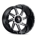 AMERICAN TRUXX VORTEX-AT162 24X14 6X135 -76ET 87.1CB BLACK/MACHINED