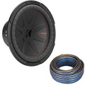 Kicker 48CWR122 CompR 12  Subwoofer, DVC, 2-ohm - Includes Speaker Wire