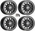 Sedona Sano Beadlock 15x7 UTV Wheels Black Kawasaki Mule Pro FXT