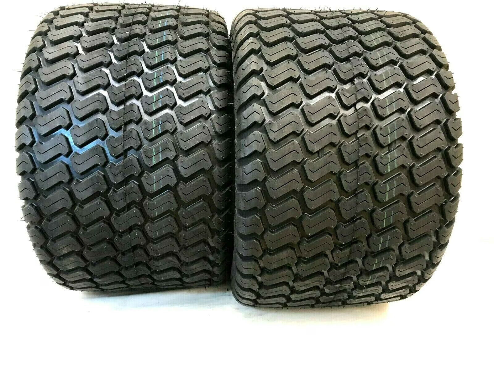 Two 20x12.00-10 Lawn Tractor Mower Tires 20x12-10 20 12 10 Lawn Mower Tire Tubeless