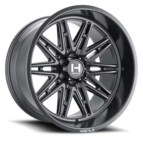 22x10 Hostile H126 Maniac Asphalt (Matte Black) Wheel 6x5.5 (-25mm)
