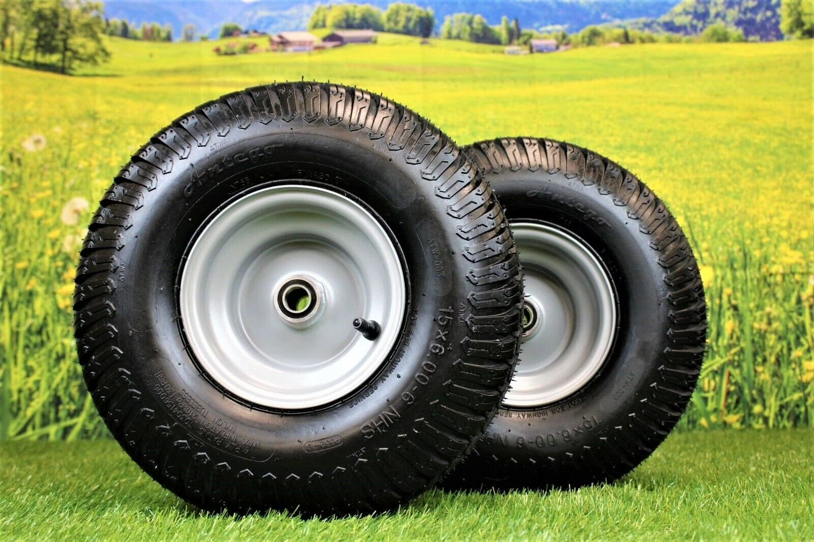Tire & Wheel (Set of 2) 15x6.00-6 Tire and Wheel Assemblies, ATW-003