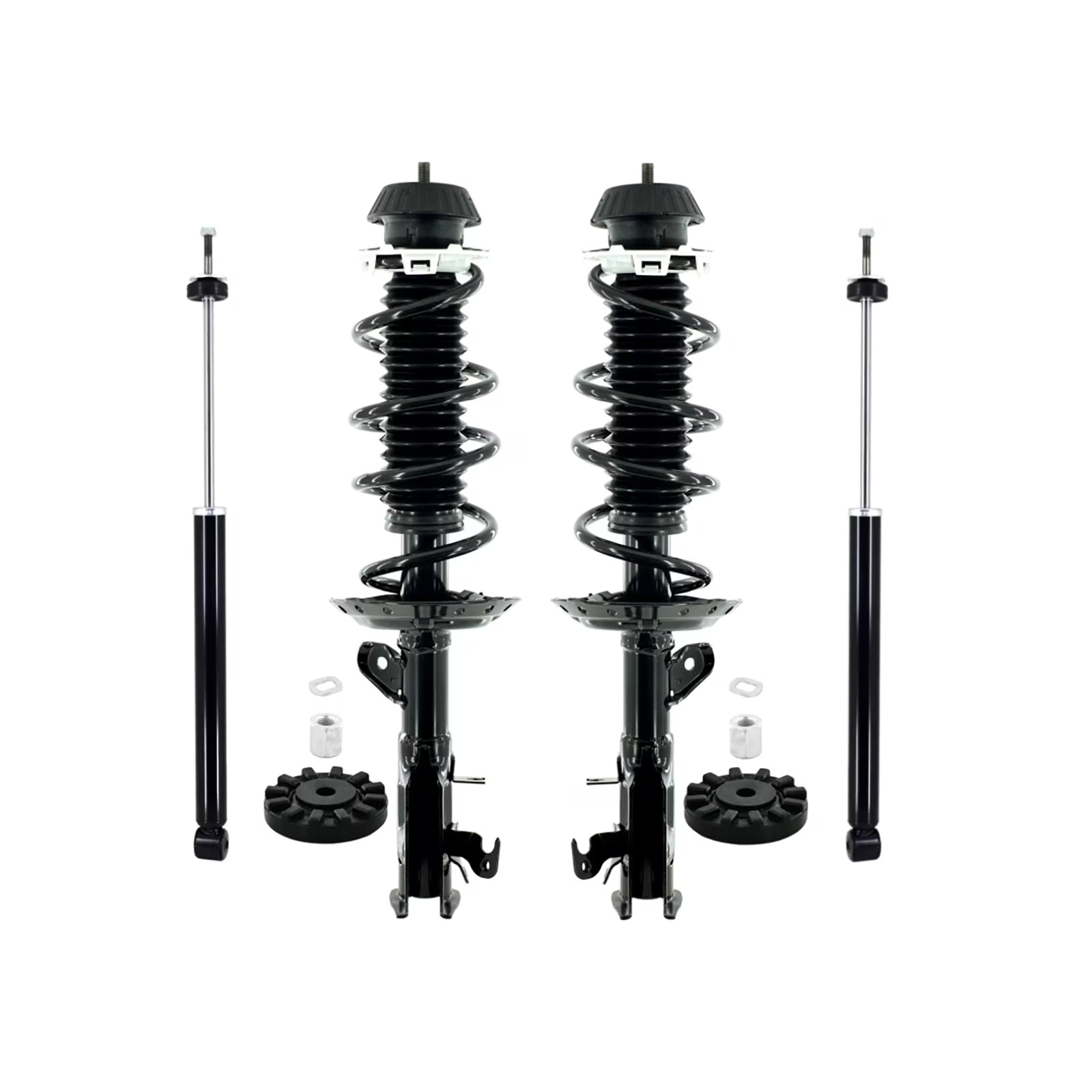 Set of 4 Front Quick Complete Strut-Coil Spring-Rear Shock For 2015-2020 Honda FIT