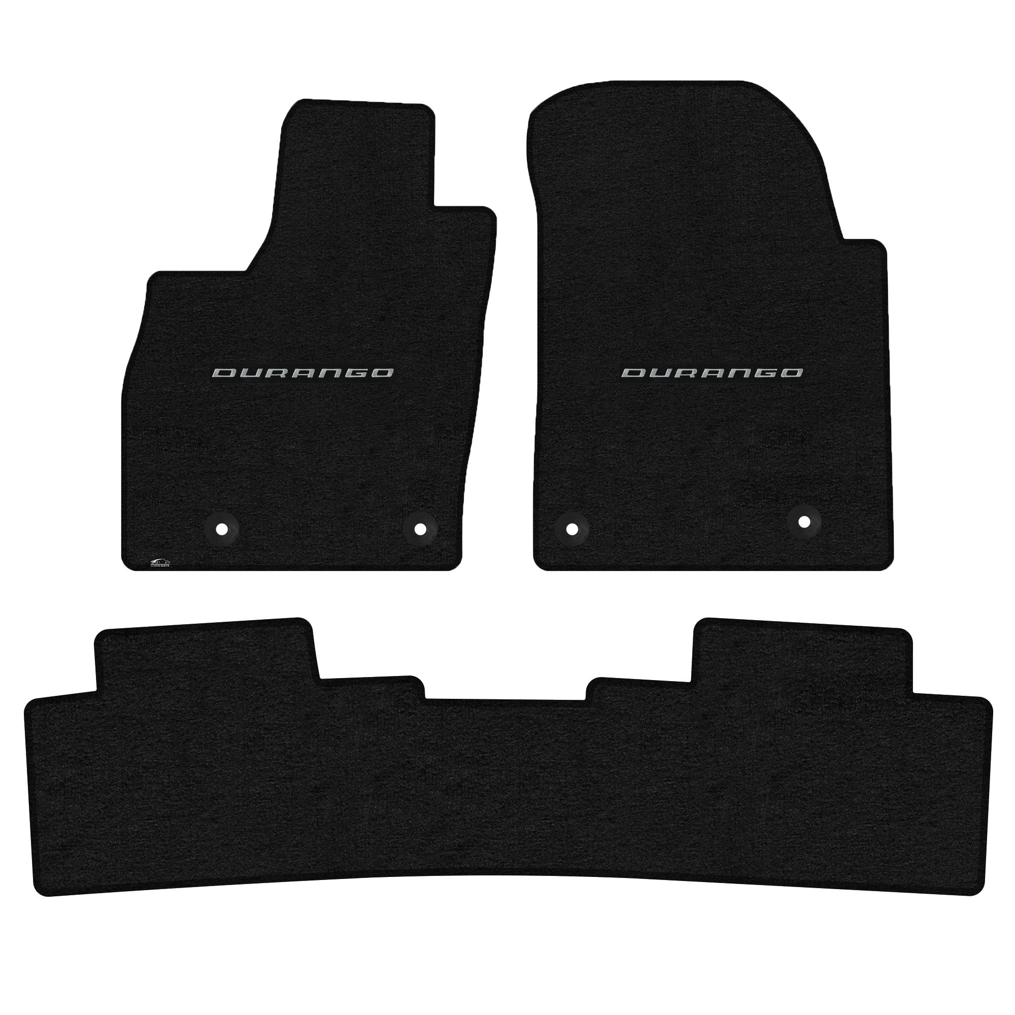 Lloyd Mats Custom Fit Floor Mats for Dodge Durango 2016-On LogoMat 3Pc Set Charcoal