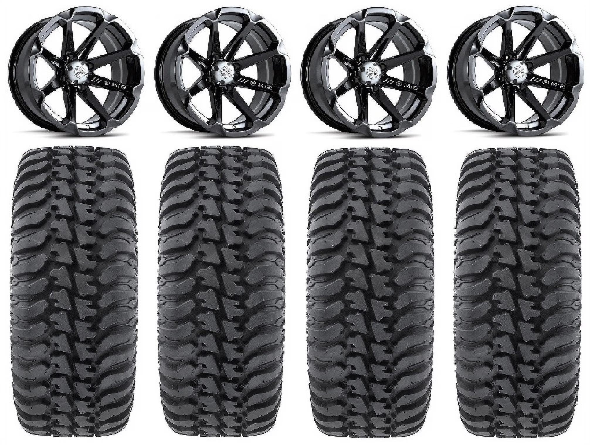 MSA Black Diesel 14  ATV Wheels 32  Regulator Tires Can-Am Commander Maverick Renegade Outlander Defender