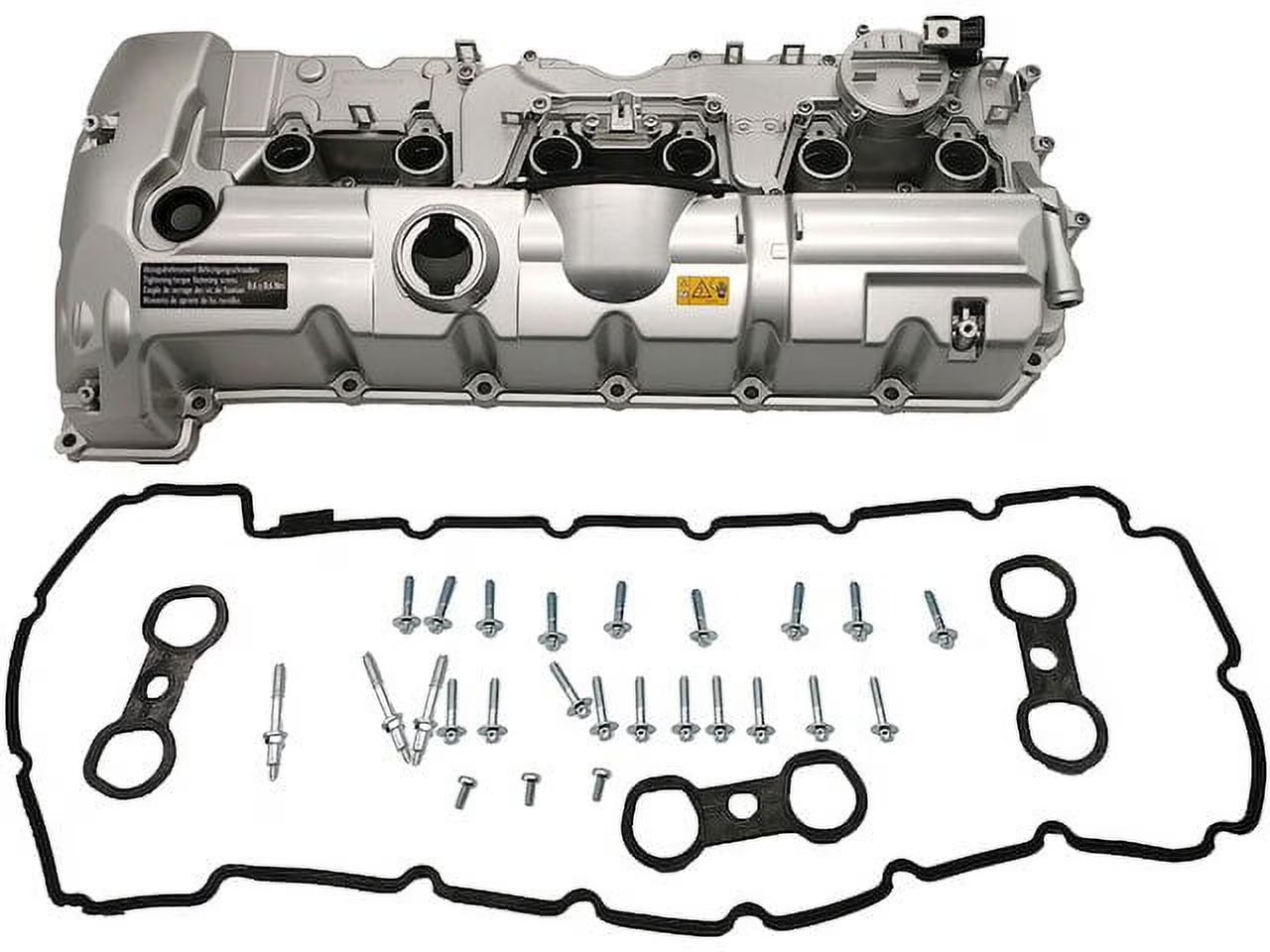 Engine Valve Cover (Upgraded Aluminum) - with Gaskets and Bolts - Compatible with 2007 - 2013 BMW 328i 2008 2009 2010 2011 2012