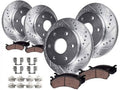 Front and Rear Brake Pad and Rotor Kit - Compatible with 2000 - 2001 Chevy Tahoe
