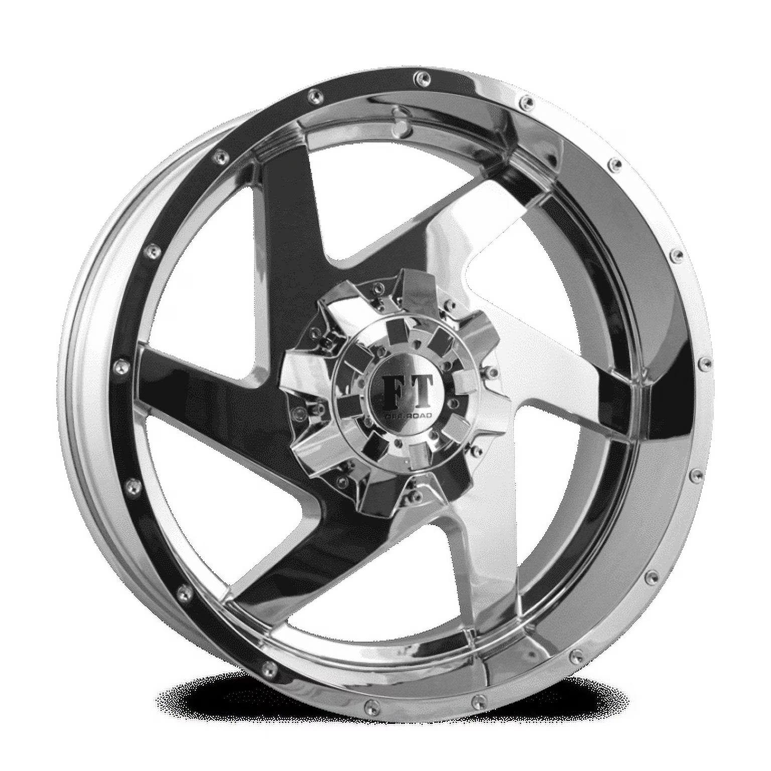 20X10 8-165 Off Road FT#6052 Chrome Wheel -24/125.7