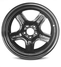 Wheel Rim for 2007-2010 Saturn Aura 17 in Black Steel Rim Direct Fit