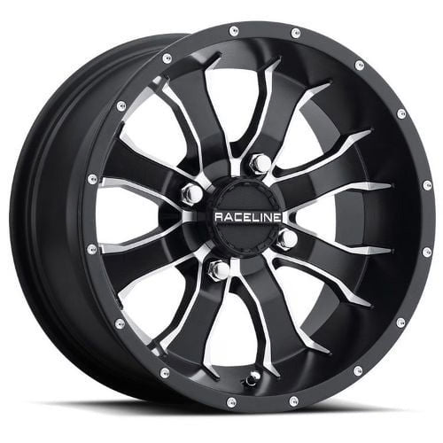 12x7 Raceline A77 Mamba UTV Black Wheel 4x156 (5mm)