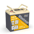 Power Queen 12V 65Ah Group 22NF LiFePO4 Lithium Battery 832Wh for Wheel Chair,Trolling Motor,Camping,Mobility Scooter