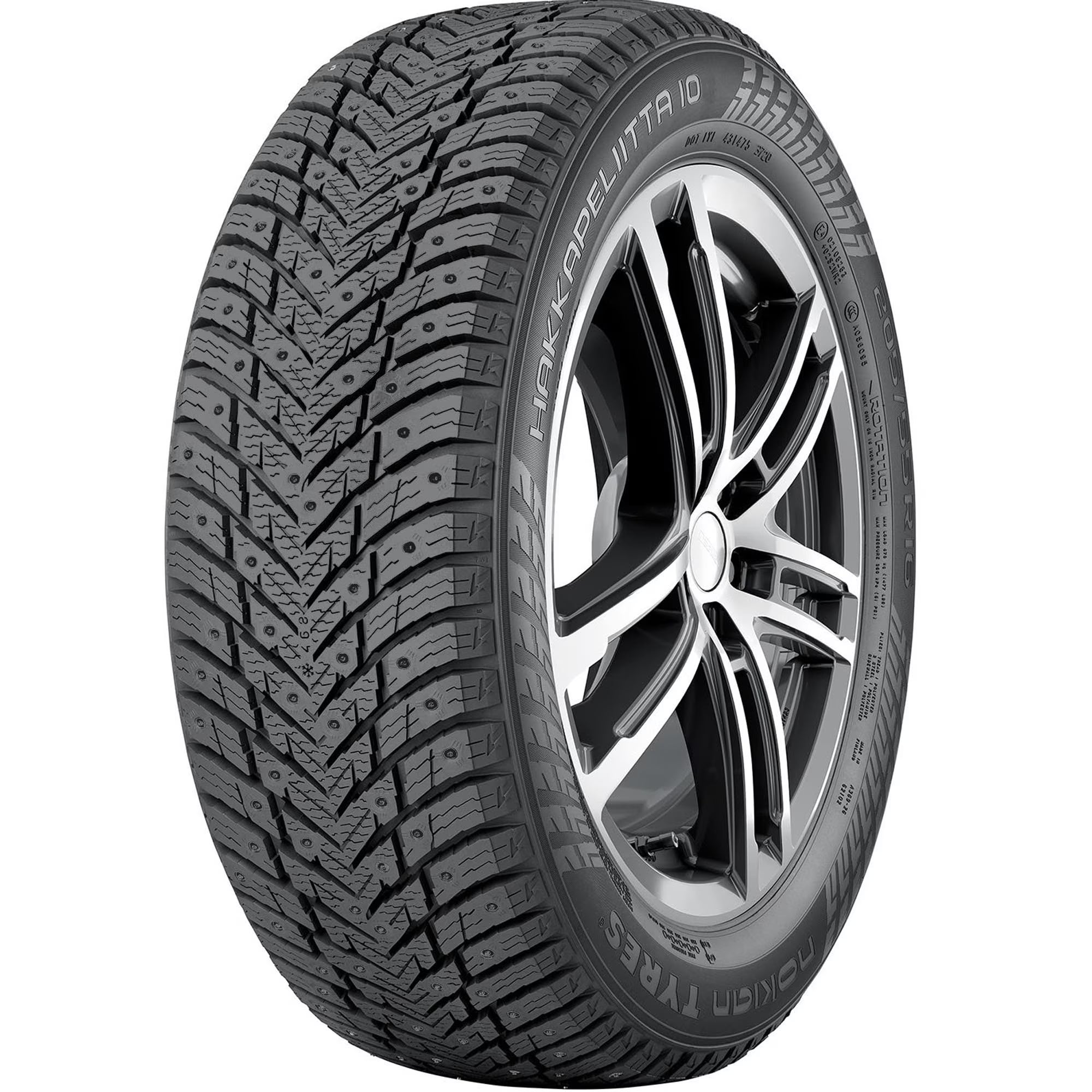 Nokian Hakkapeliitta 10 Winter 225/55R17 97T Passenger Tire