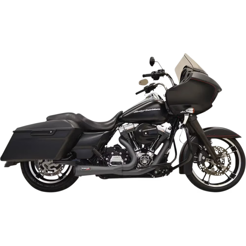 Bassani Road Rage 2-into-1 Short Black Exhaust System (1F52RB)
