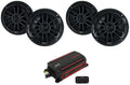 JVC KS-DR2104DBT 600w 4-Channel ATV/UTV Amplifier+(4) MB Quart 6.5  Speakers