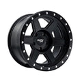 17 x 9 in. 9315 Compound Matte Black Wheel - 6 x 139.7 Bolt Pattern, -12mm Offset & 106mm Hub