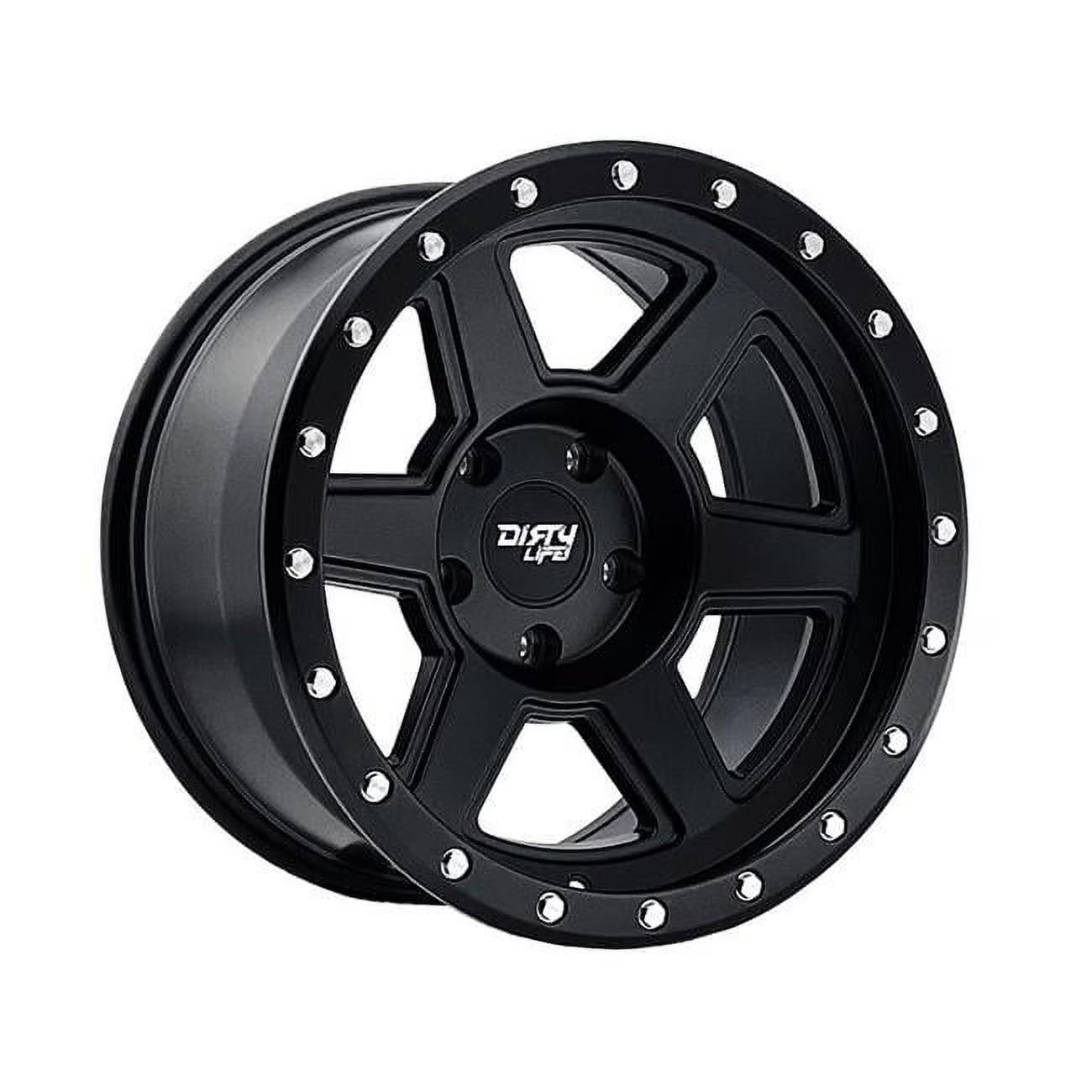 17 x 9 in. 9315 Compound Matte Black Wheel - 6 x 139.7 Bolt Pattern, -12mm Offset & 106mm Hub