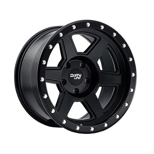 17 x 9 in. 9315 Compound Matte Black Wheel - 6 x 139.7 Bolt Pattern, -12mm Offset & 106mm Hub