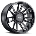 TR21 Custom Wheel 20x9 inch 6-135 Bolt-Pattern 12 Offset Gloss Black Milled Rim Style Split 7 for Truck