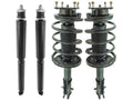 Front and Rear Shock Strut and Coil Spring Kit - 4 Piece - Compatible with 2011 - 2014 Ford Mustang GT 5.0L V8 and (11-14 3.7L V6) 2012 2013