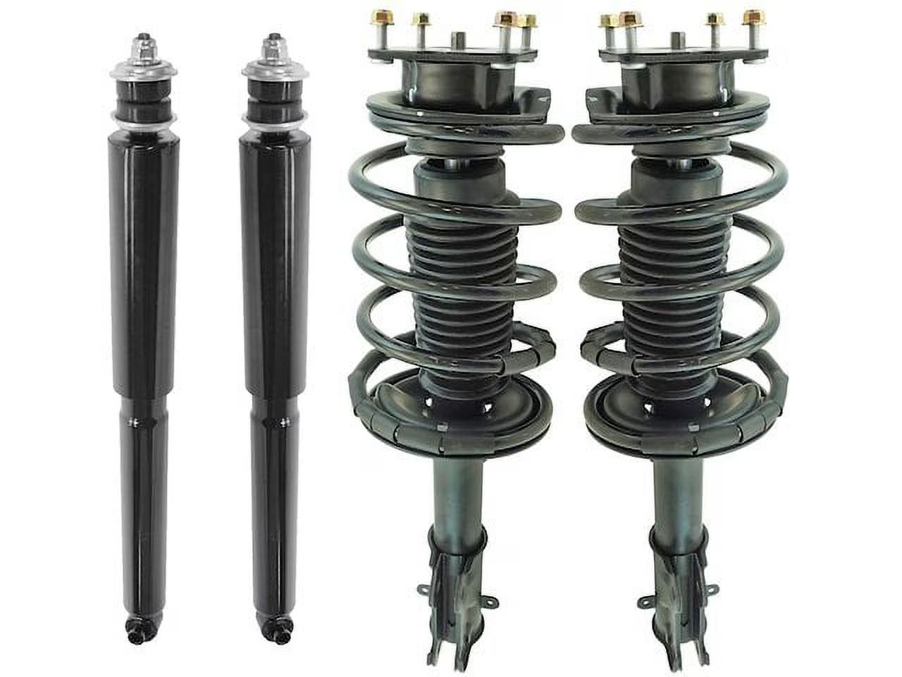 Front and Rear Shock Strut and Coil Spring Kit - 4 Piece - Compatible with 2011 - 2014 Ford Mustang GT 5.0L V8 and (11-14 3.7L V6) 2012 2013