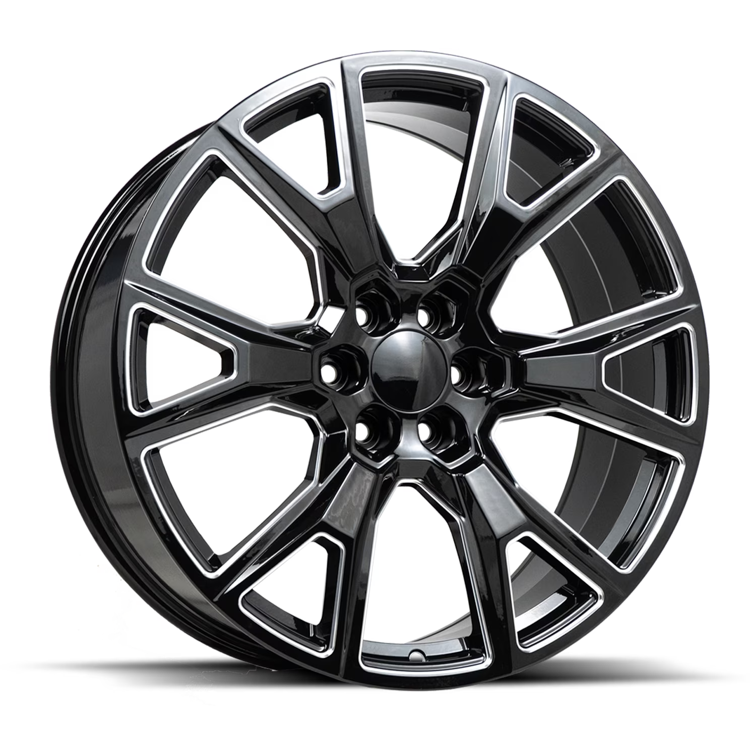 Replica Alloy Rims REPC19 26X10 6X139.7 +31 78.1 Gloss Black Milled