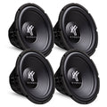 4) HIFONICS HFX12D4 12  2400W Car Audio DVC Subwoofers Power Bass Subwoofers