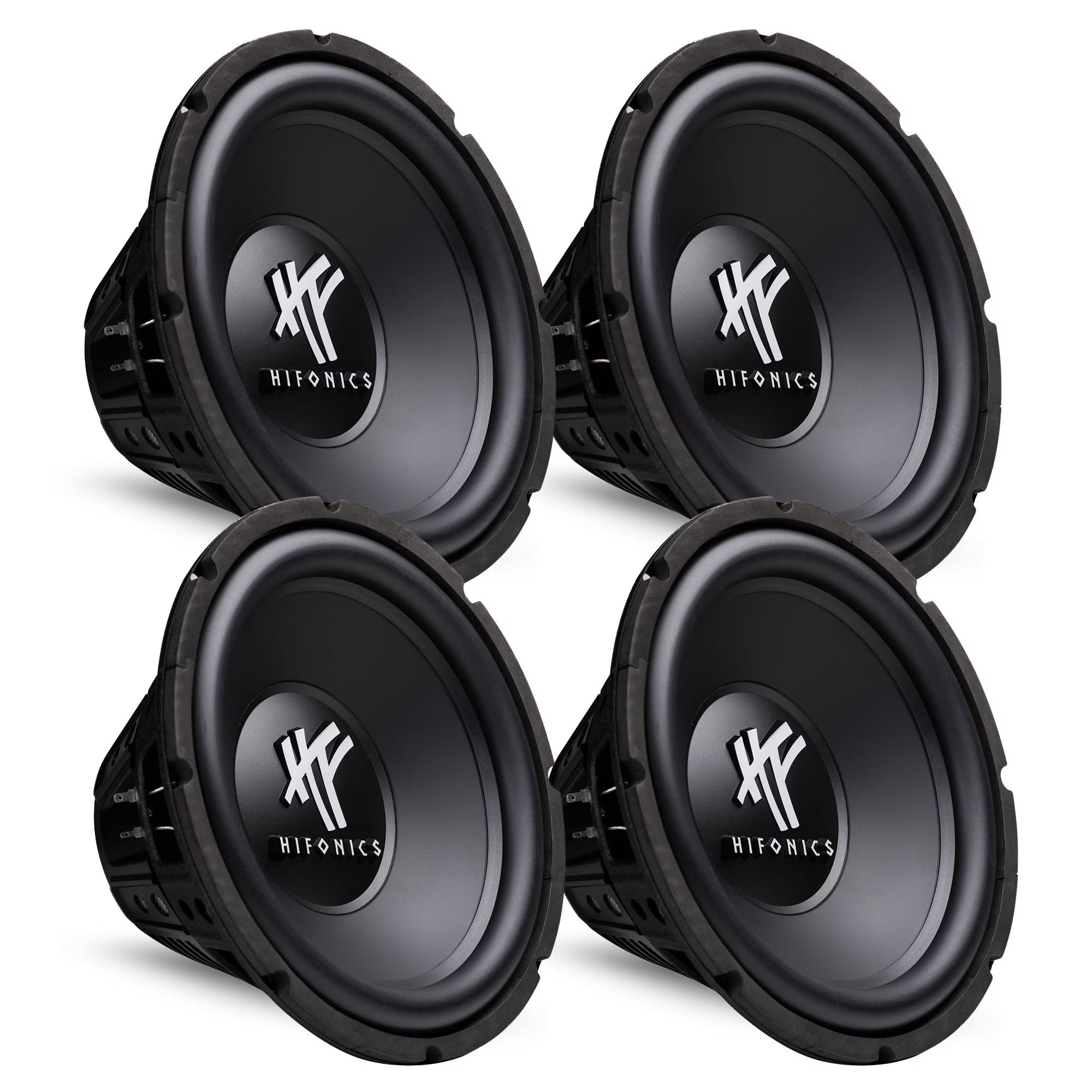 4) HIFONICS HFX12D4 12  2400W Car Audio DVC Subwoofers Power Bass Subwoofers