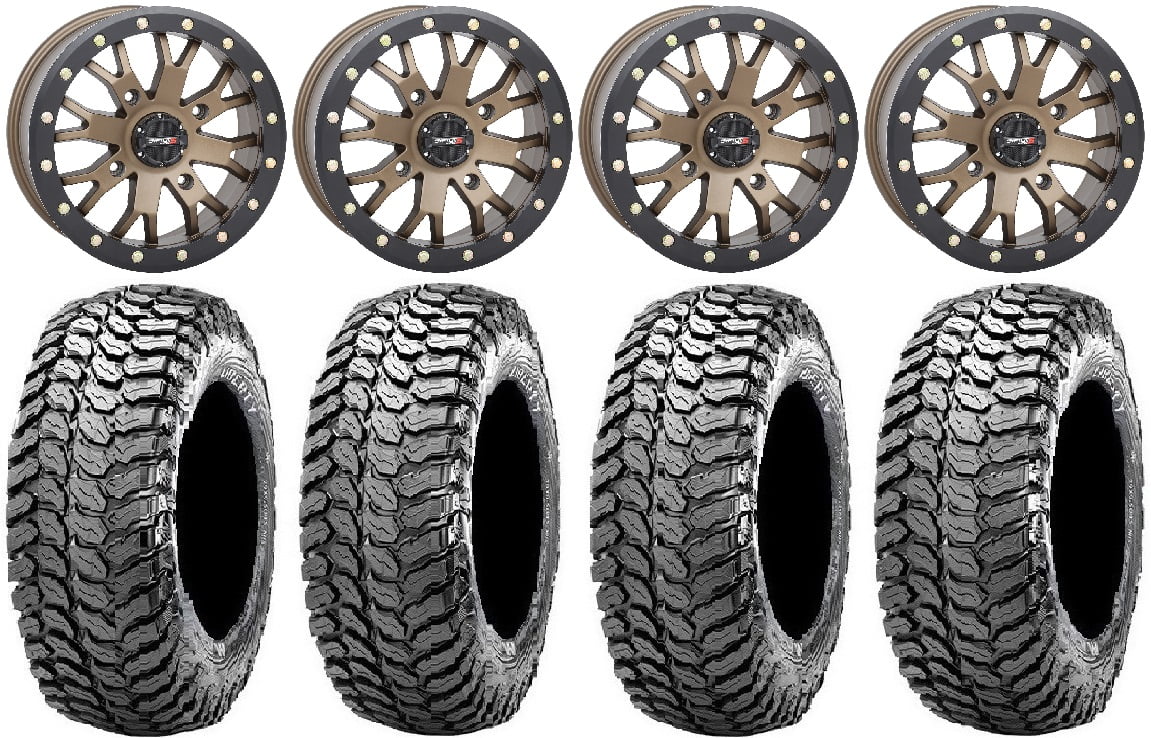 System 3 SB-4 Bronze (4+3) 14  Wheels 28  Liberty Tires Polaris RZR XP 1000 / PRO XP / Ranger XP 900/1000